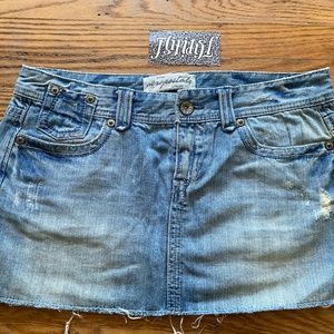AEROPOSTALE DENIM JEAN SKIRT LIGHT BLUE SIZE 7/8